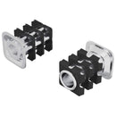 Gevindet tubeindsats 2 pcs Sort og Sølv 15,8 x 15,8 x 22,5 mm
