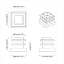 Endekapsler 10909 pcs Sort 15 x 15 x 15 mm PP