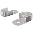 Krog til skabstang 2 stk. Hvid Zink 40 x 18 x 10 mm Jern