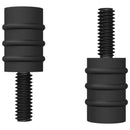 Afstandsskrue 2 pcs Sort M4 Gummi og stål