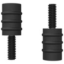 Afstandsskrue 4865 pcs Sort M4 Gummi og stål