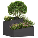 Have Blomsterkrukke Sort 60 x 60 x 50 cm Koldvalset stål