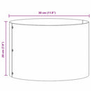 Plante ring 5 pcs Hvid 30 x 30 x 20 cm Koldvalset stål