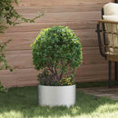 Plante ring Sølv 30 x 30 x 20 cm Galvaniseret stål