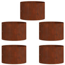 Plante ring 5 stk. Rusten 30 x 30 x 20 cm Cortenstål