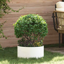 Plante ring Hvid 40 x 40 x 20 cm Koldvalset stål