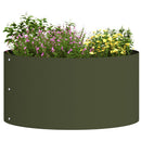 Plante ring Oliven grøn 40 x 40 x 20 cm Koldvalset stål