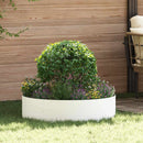Plante ring 5 pcs Hvid 80 x 80 x 20 cm Koldvalset stål