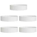Plante ring 5 pcs Hvid 80 x 80 x 20 cm Koldvalset stål