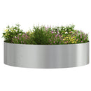 Plante ring Sølv 80 x 80 x 20 cm Galvaniseret stål