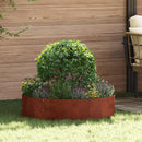 Plante ring Rusten 80 x 80 x 20 cm Cortenstål