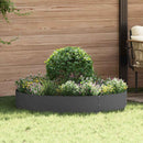 Plante ring 5 pcs Sort 120 x 120 x 20 cm Koldvalset stål