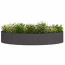 Plante ring 5 pcs Sort 120 x 120 x 20 cm Koldvalset stål