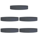 Plante ring 5 pcs Antracit 120 x 120 x 20 cm Koldvalset stål