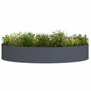 Plante ring 5 pcs Antracit 120 x 120 x 20 cm Koldvalset stål