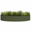 Plante ring Oliven grøn 120 x 120 x 20 cm Koldvalset stål