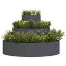 Have Blomsterkrukke Antracit 90 x 90 x 20 cm Koldvalset stål