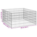Square Komposter 100 x 100 x 50 cm Jern