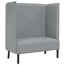 Høj ryg sofa 101cm Lysegrå Stof
