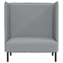 Høj ryg sofa 101cm Lysegrå Stof