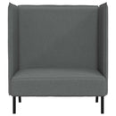 Høj ryg sofa 101cm Mørkegrå Stof