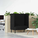 Høj ryg sofa 101cm Sort Stof