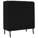 Høj ryg sofa 101cm Sort Stof