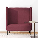 Høj ryg sofa 101cm Vinrød Stof