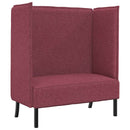 Høj ryg sofa 101cm Vinrød Stof