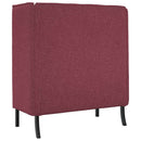 Høj ryg sofa 101cm Vinrød Stof