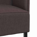 Høj ryg sofa 101cm Mørkebrun Stof