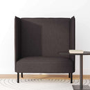 Høj ryg sofa 101cm Mørkebrun Stof