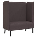 Høj ryg sofa 101cm Mørkebrun Stof