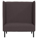 Høj ryg sofa 101cm Mørkebrun Stof