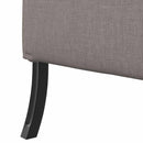 Høj ryg sofa 101cm Gråbrun Stof