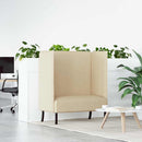 Høj ryg sofa 101cm Creme Stof