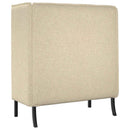 Høj ryg sofa 101cm Creme Stof