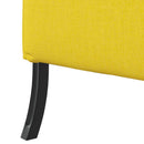 Høj ryg sofa 101cm Lysegul Stof
