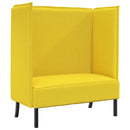 Høj ryg sofa 101cm Lysegul Stof