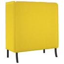 Høj ryg sofa 101cm Lysegul Stof