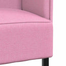 Høj ryg sofa 101cm Lyserød Stof