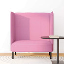 Høj ryg sofa 101cm Lyserød Stof