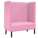 Høj ryg sofa 101cm Lyserød Stof