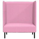 Høj ryg sofa 101cm Lyserød Stof