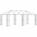 Gazebo Ramme 6 x 3 m Sort Stål