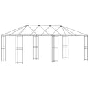 Gazebo Ramme 6 x 3 m Sort Stål