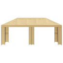Have Gazebo 6 x 3 m Cremefarvet Polyester og Stål 190 gsm