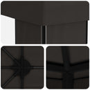 Have Gazebo 6 x 3 m Antracit Polyester og Stål 190