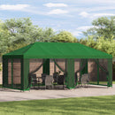 Have Gazebo 6 x 3 m Grøn Polyester og Stål 190