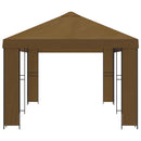 Have Gazebo 6 x 3 m Gråbrun Polyester og Stål 190